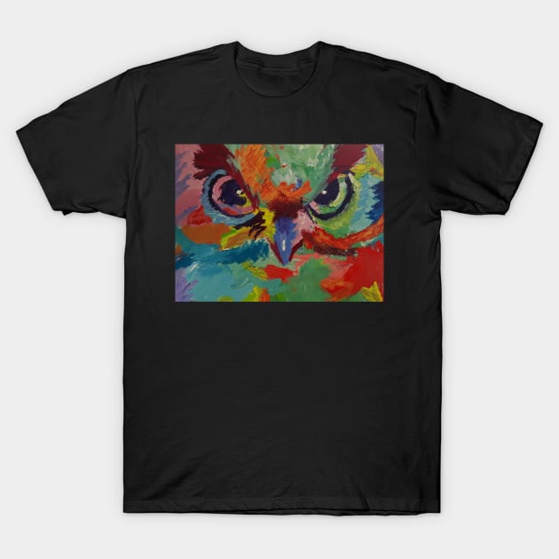 Colorful Owl T-Shirt by Oregon333